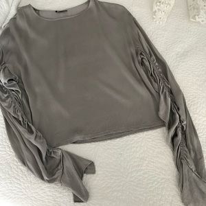 Zara gray blouse